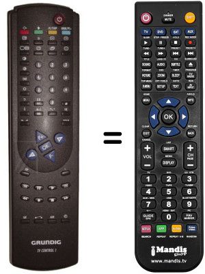 Replacement remote control Grundig ST70-660TOP Replacement remote control Grundig ST70-660TOP
