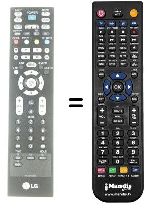 Replacement remote control LG 42LC7D Replacement remote control LG 42LC7D