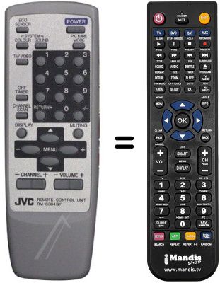 Replacement remote control RM-C364GY