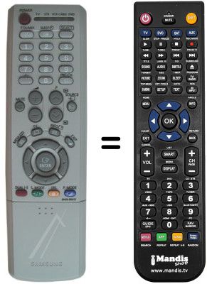 Replacement remote control Samsung LE26A41BX/XEC