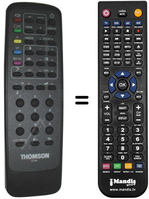 Replacement remote control Telefunken 7331