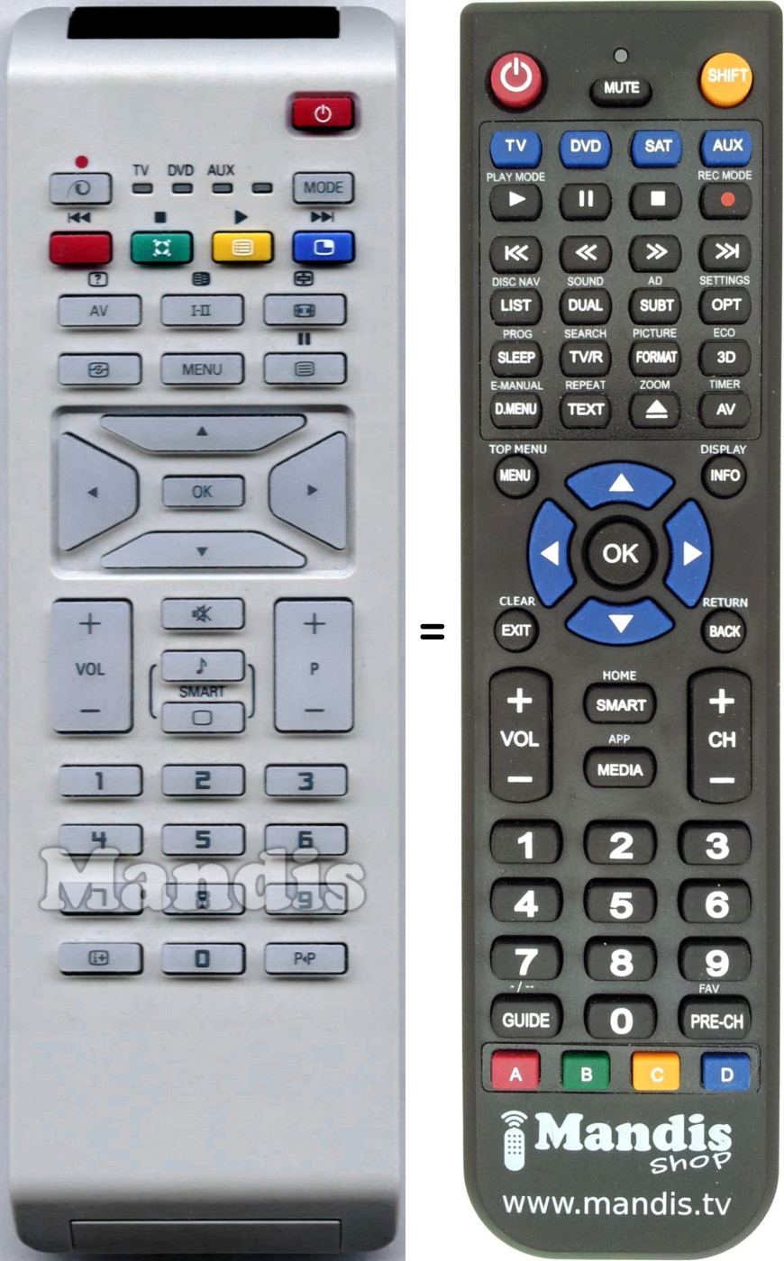 Replacement remote control Philips RC168370601H