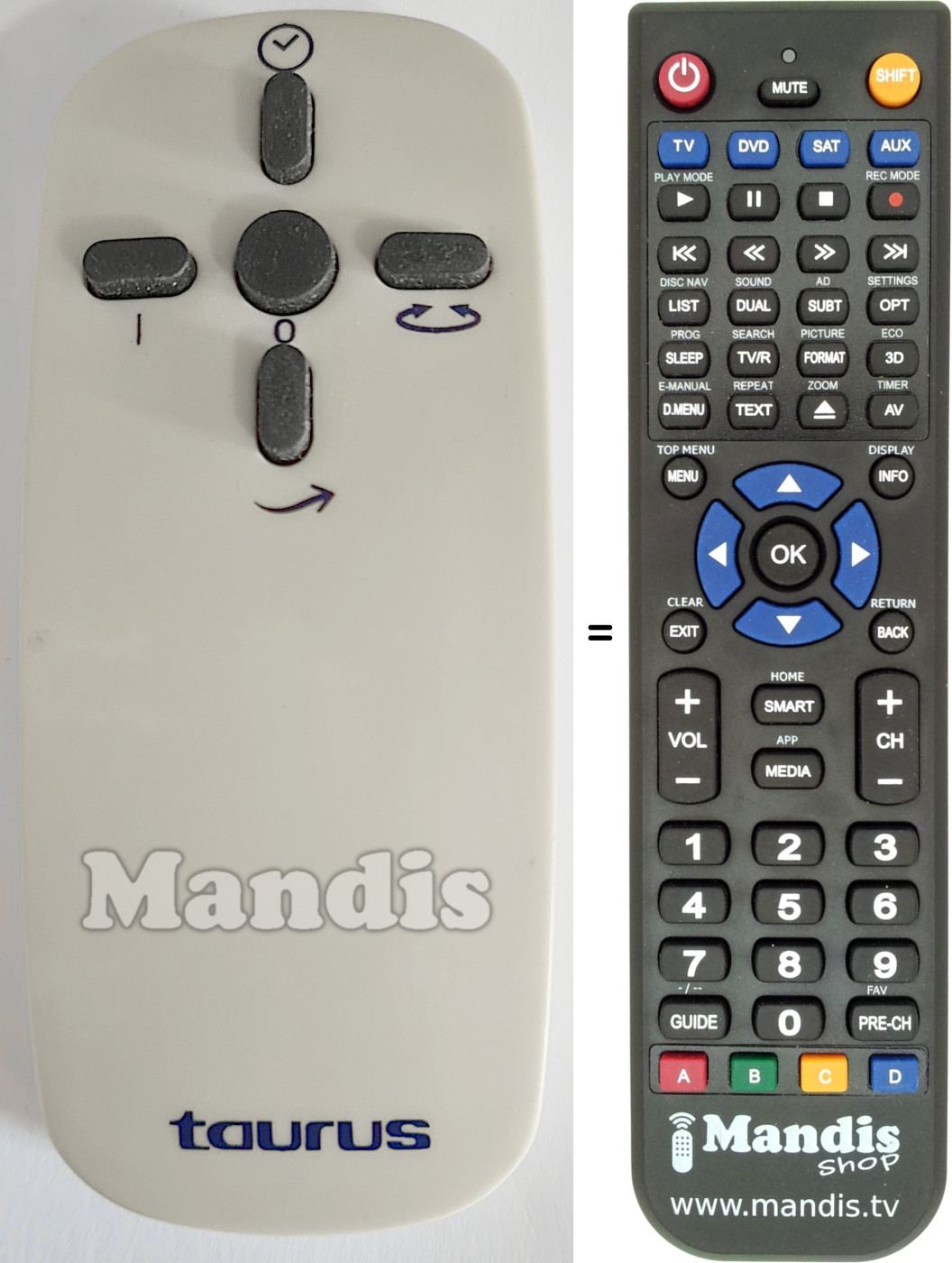 Replacement remote control REMCON1543