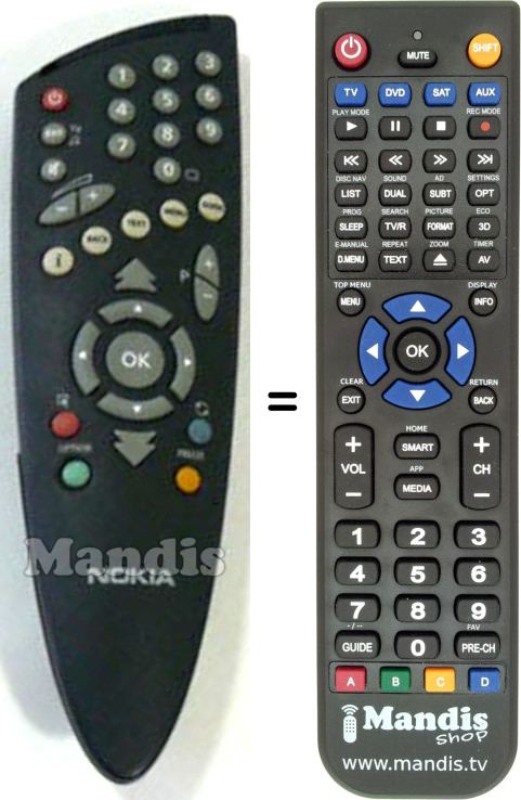 Replacement remote control M.Master-9660S