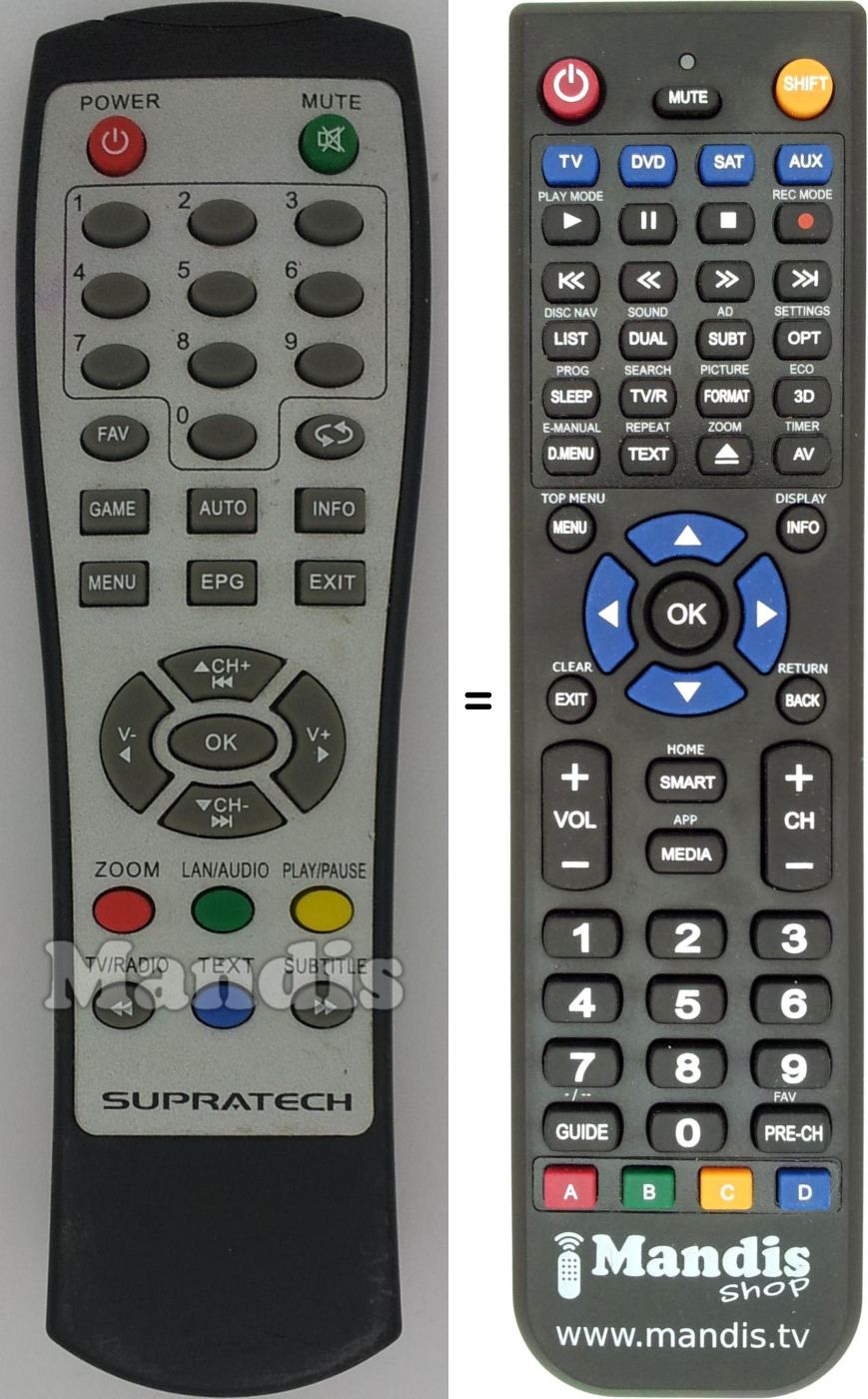 Replacement remote control Ultravox REMCON1489