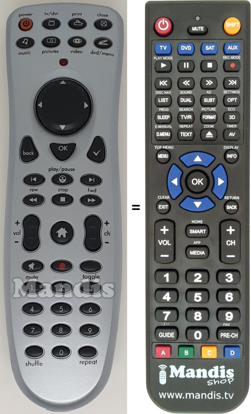 Replacement remote control REMCON1561