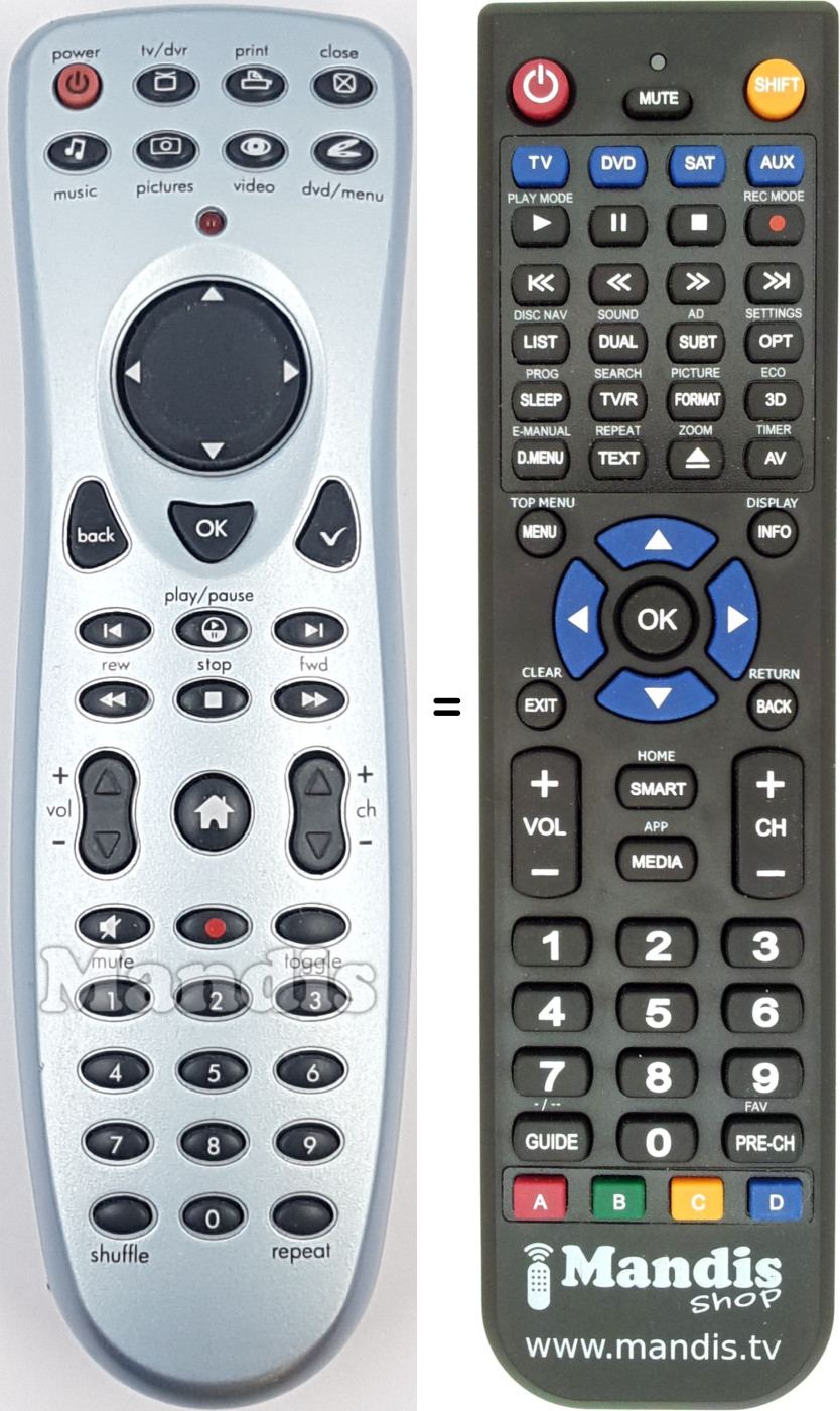 Replacement remote control REMCON1983