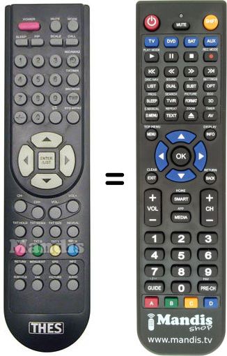 Replacement remote control THES THLTV3268D