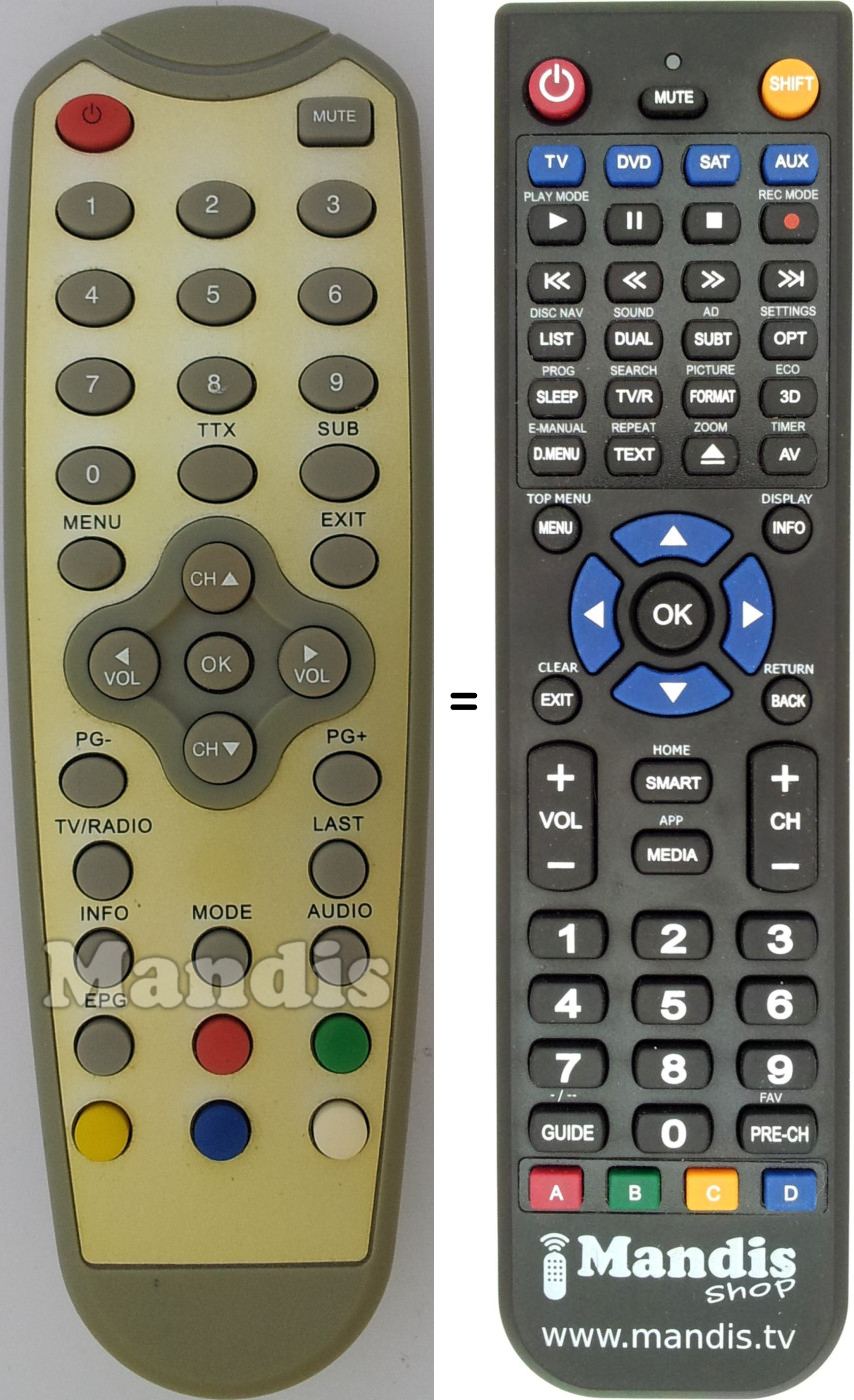 Replacement remote control REMCON1541