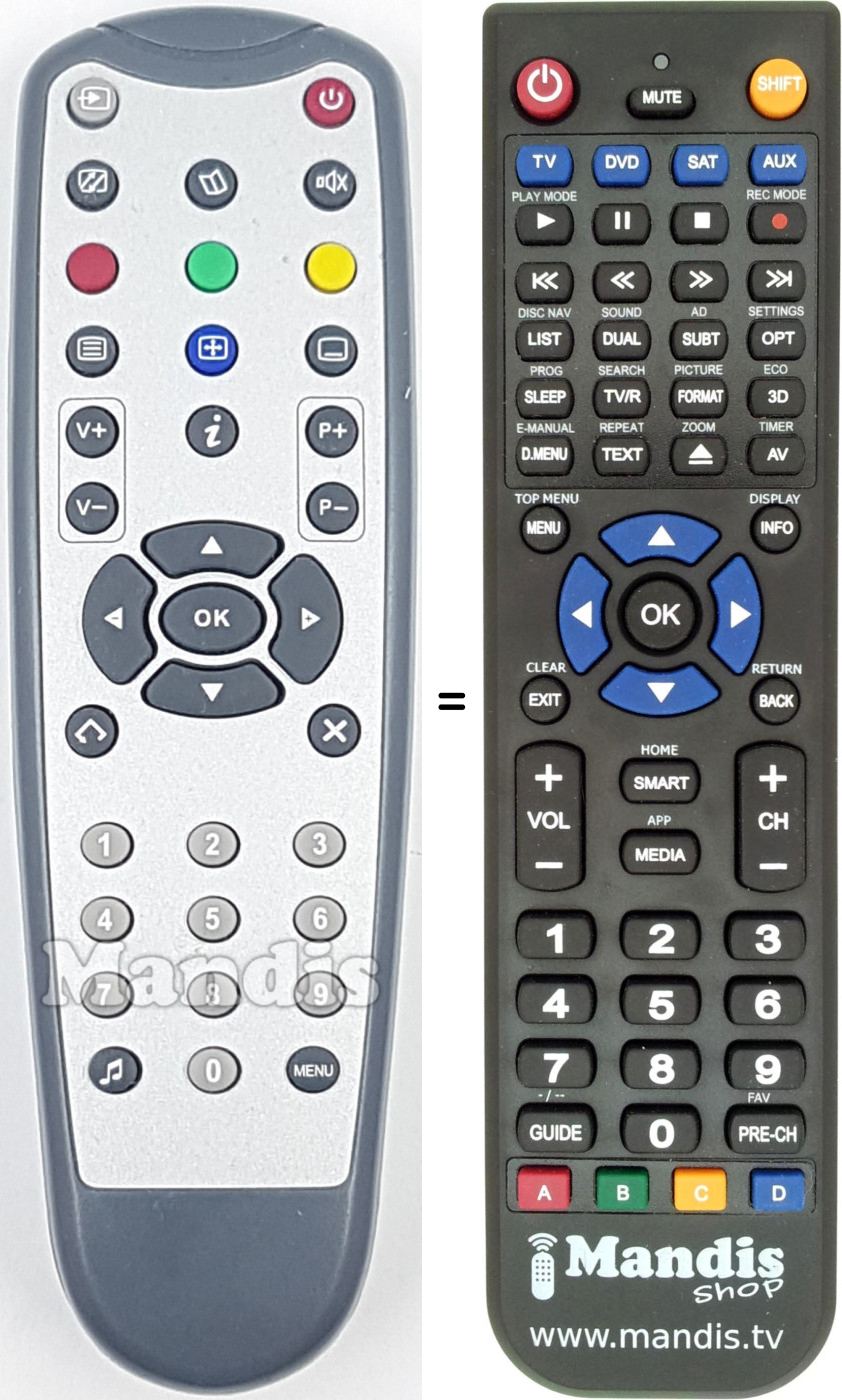 Replacement remote control REMCON1551