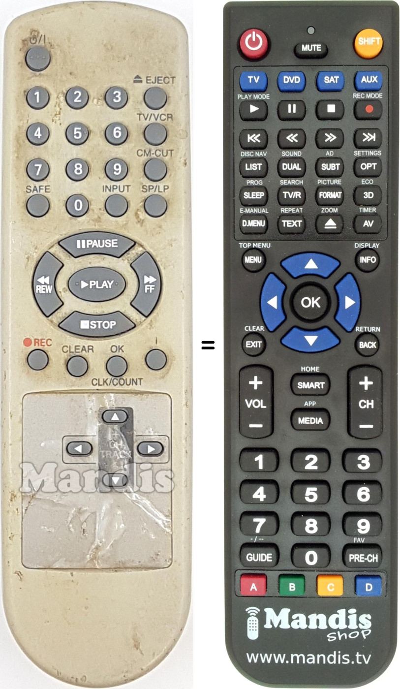 Replacement remote control REMCON1725