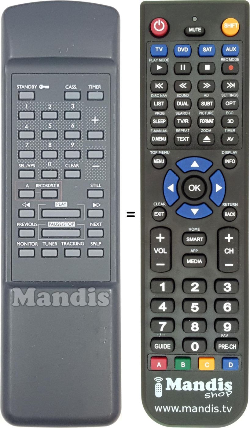 Replacement remote control REMCON1729