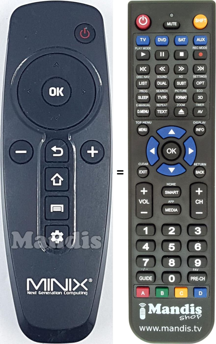 Replacement remote control REMCON1781