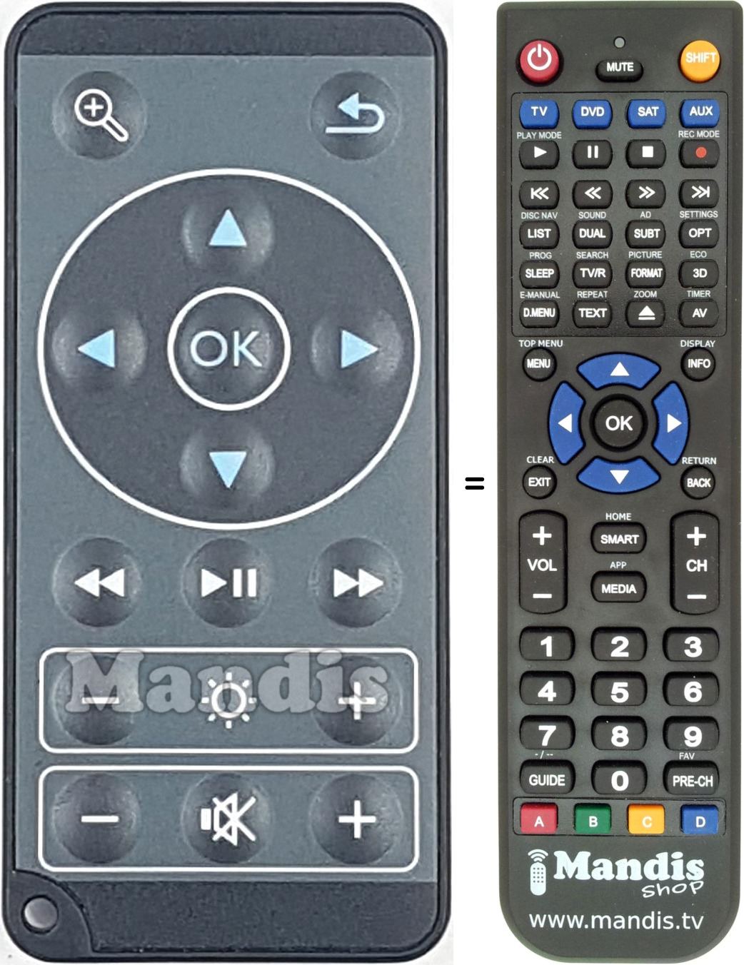 Replacement remote control REMCON1785