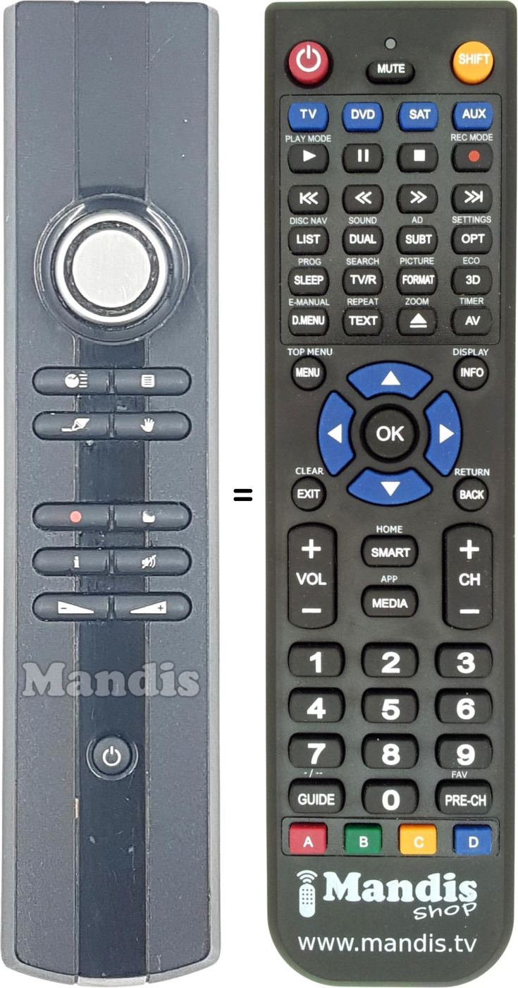 Replacement remote control REMCON1847