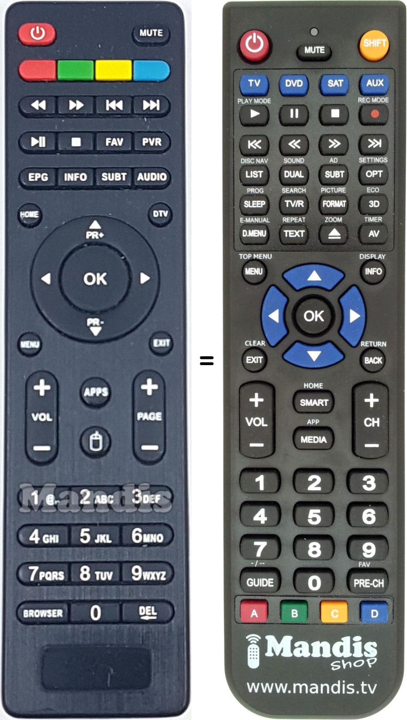 Replacement remote control REMCON1914