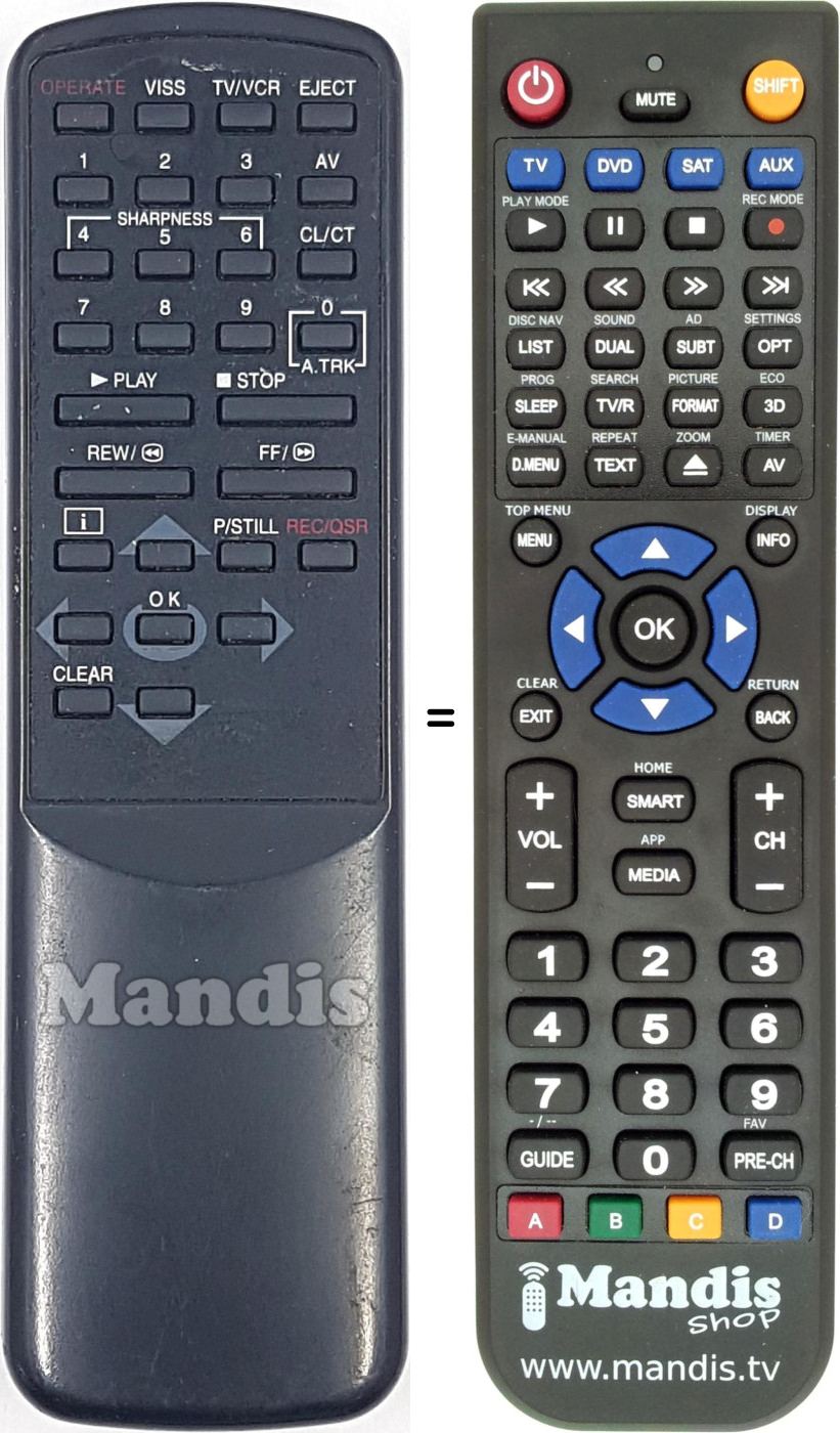 Replacement remote control REMCON1926