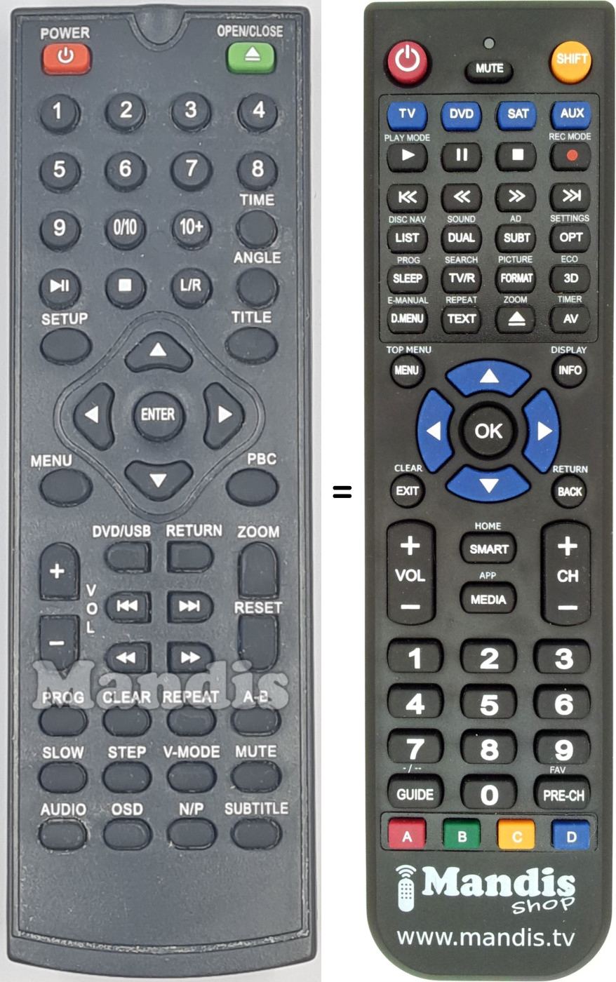 Replacement remote control REMCON1997
