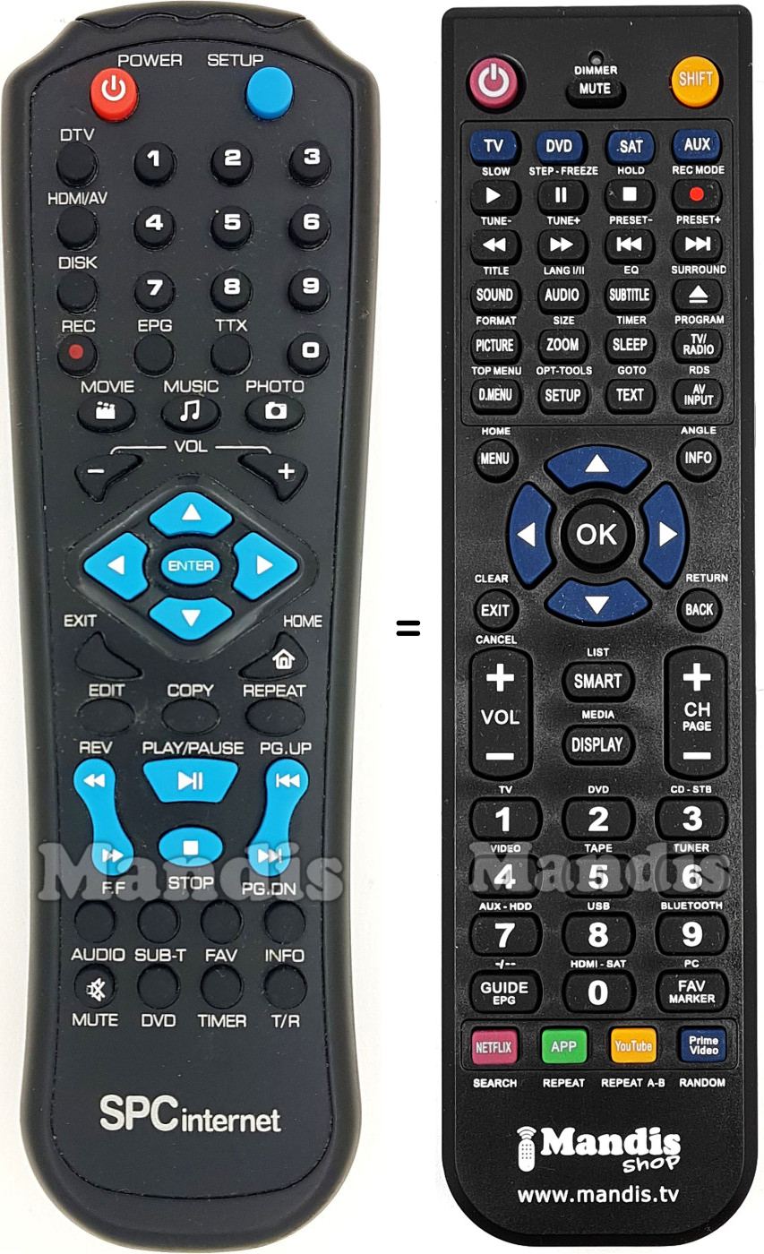 Replacement remote control 0971