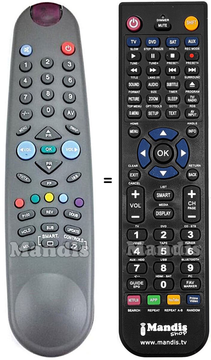 Replacement remote control Welltech 7TK187F