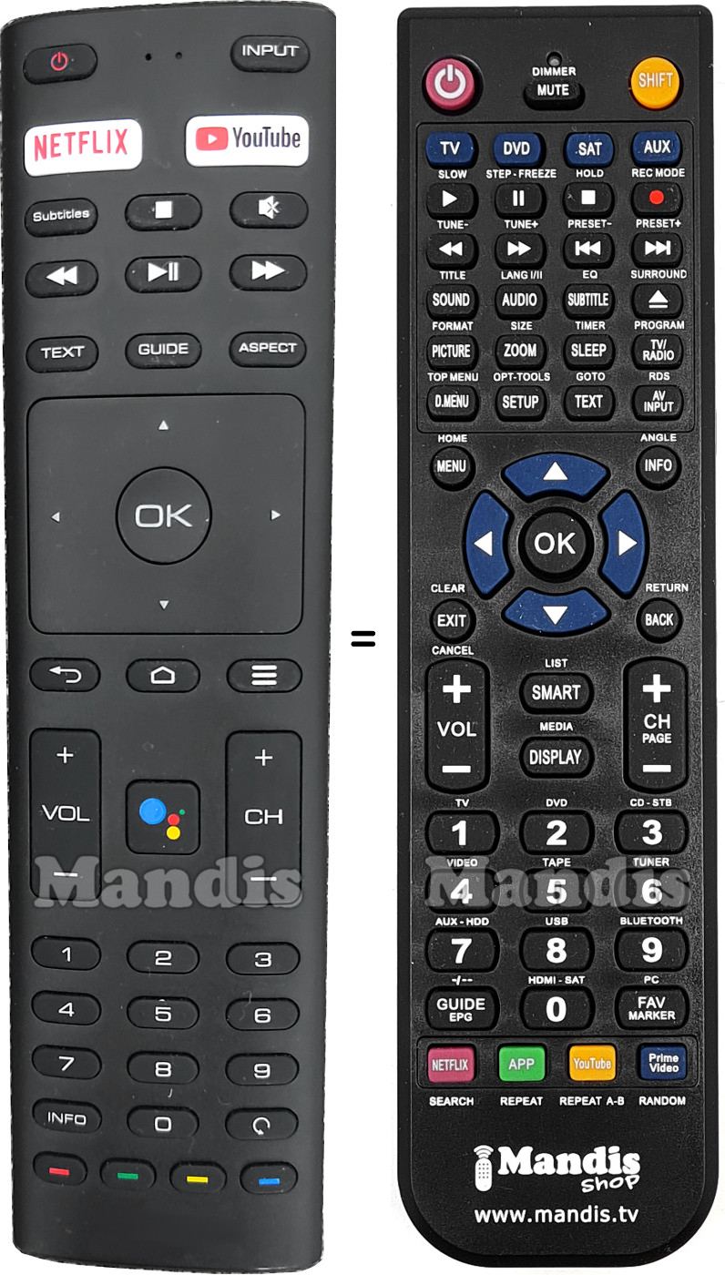Replacement remote control CEQLED001