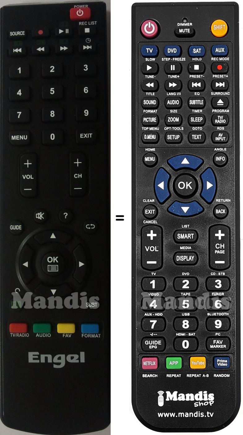 Replacement remote control Engel Everled1