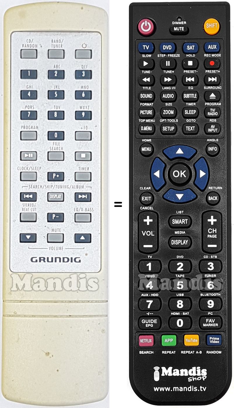 Replacement remote control UMS4401