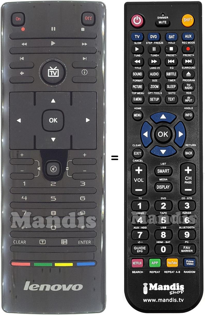 Replacement remote control Lenovo 888900018