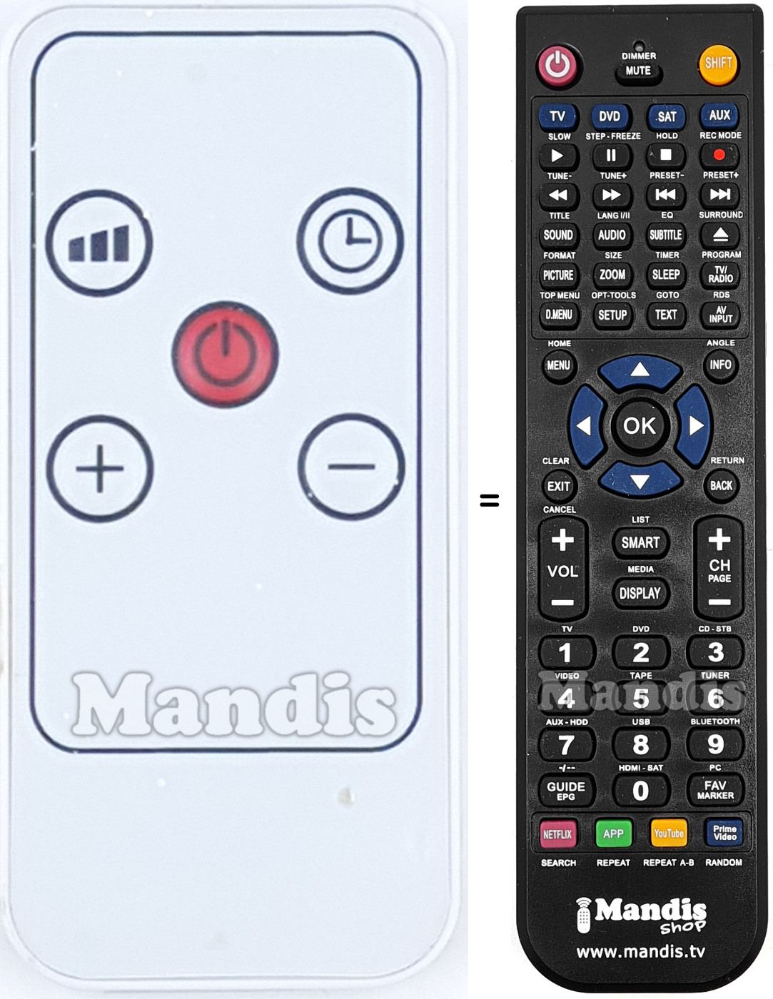 Replacement remote control KPT2000B