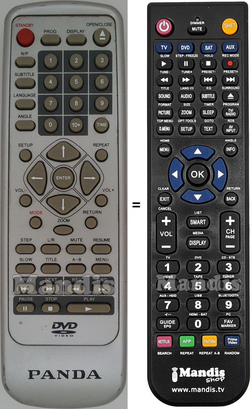 Replacement remote control REMCON1526