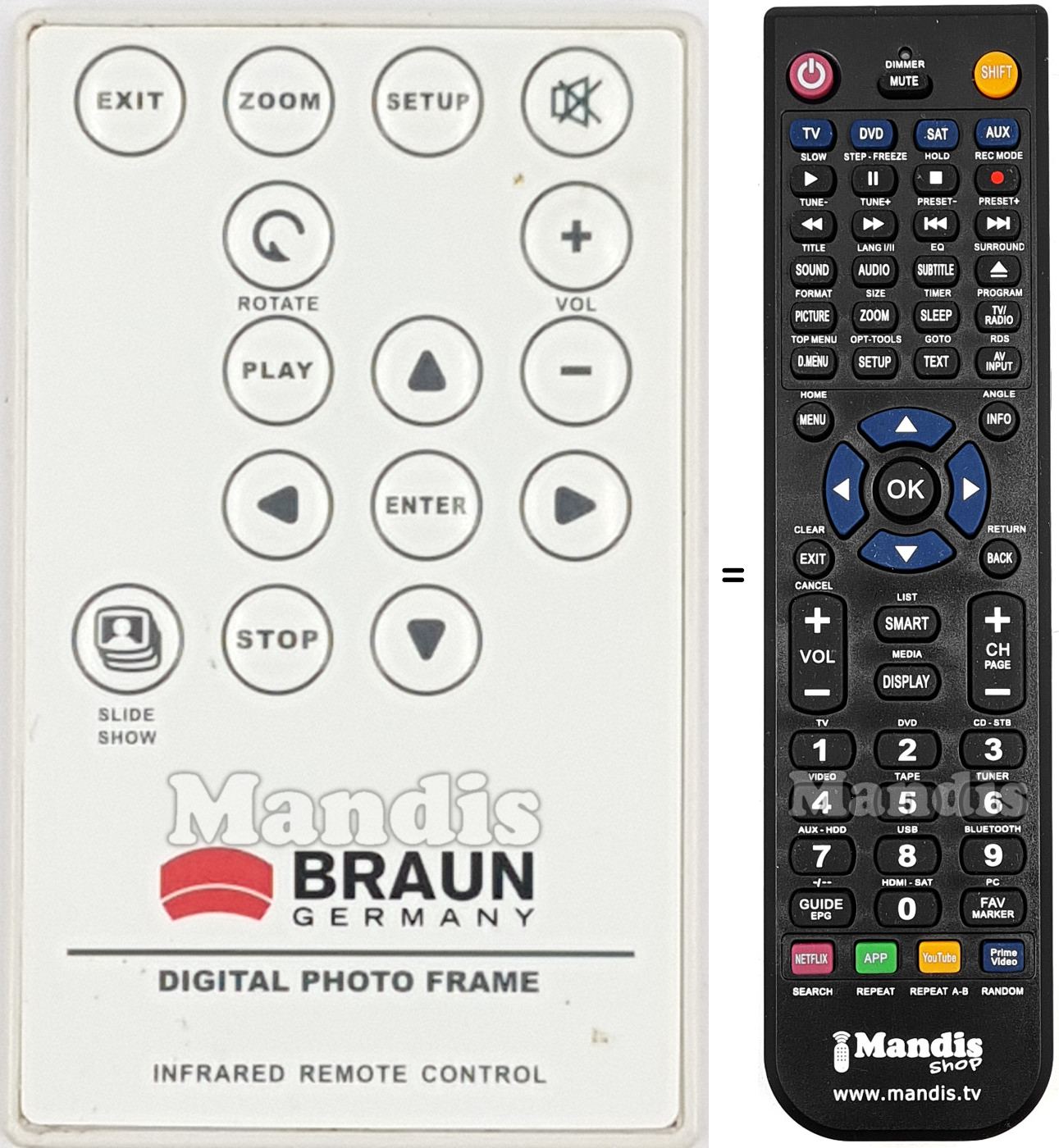 Replacement remote control REMCON2031