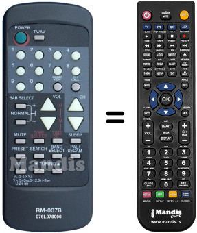 Replacement remote control Orion 076 L 078 090