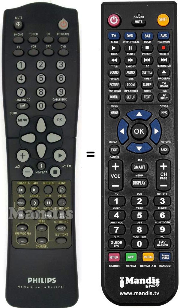 Replacement remote control 310421904461