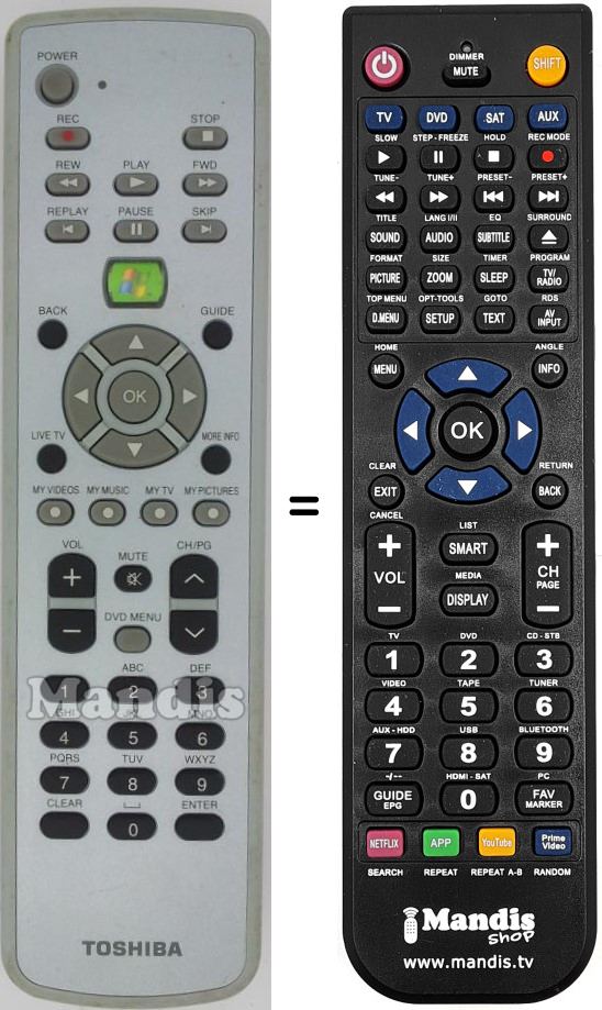 Replacement remote control G83C0002Z110
