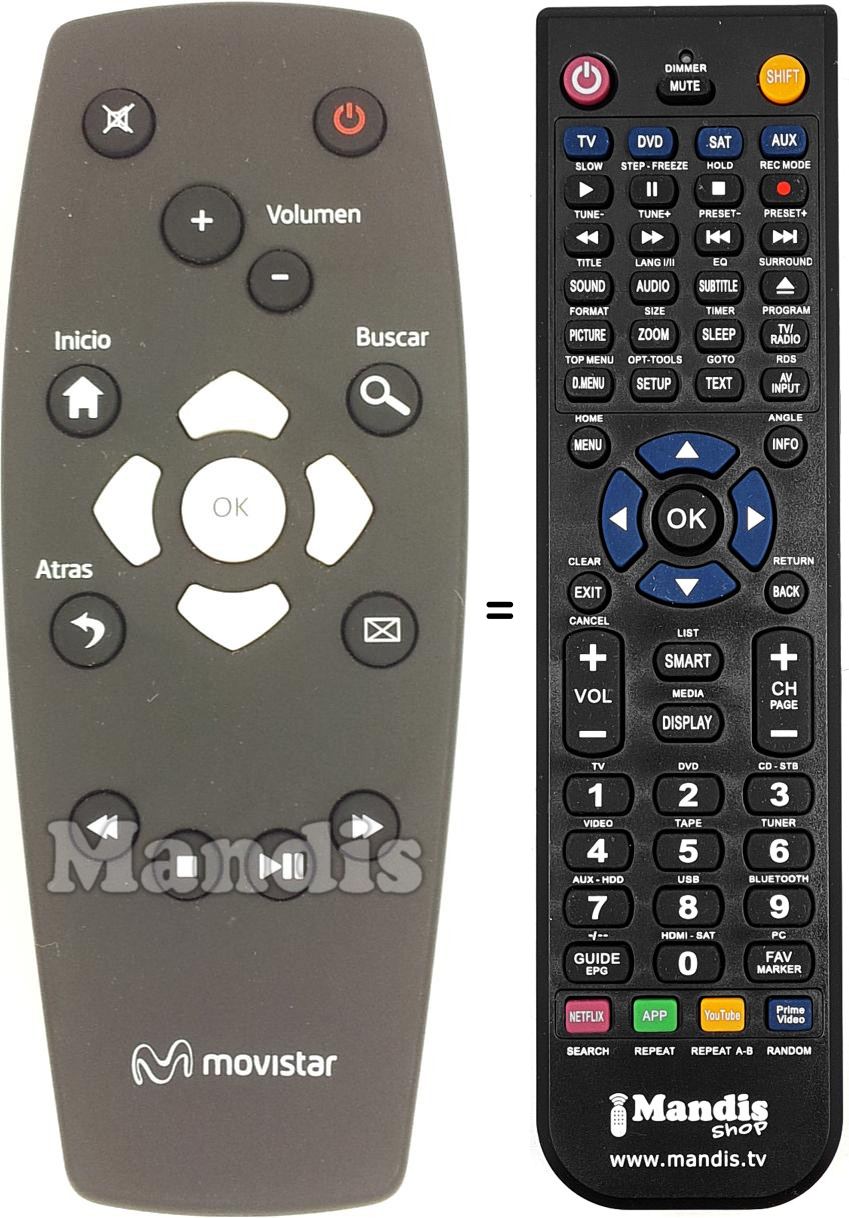 Replacement remote control CA21KDV-LF2018