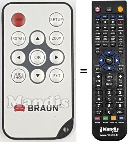 Replacement remote control REMCON2156