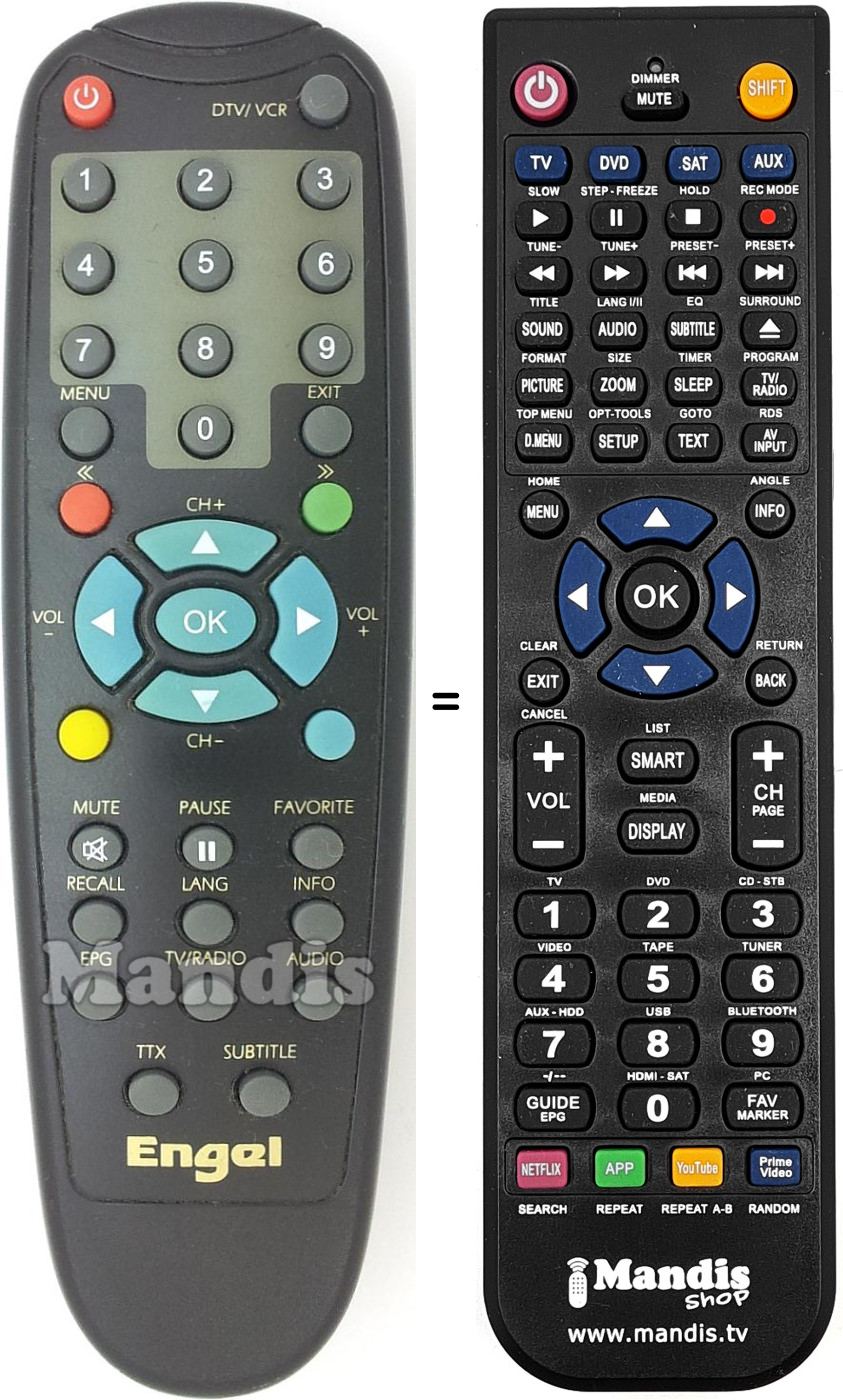 Replacement remote control Engel005