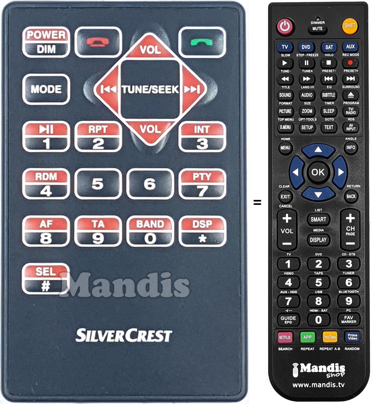 Replacement remote control KH2377