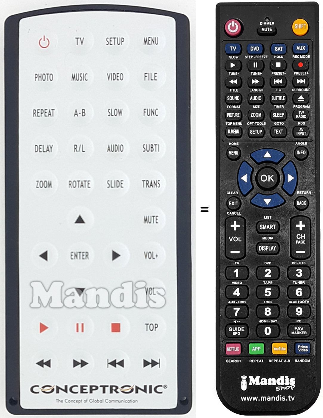 Replacement remote control Media Adapter To Tv