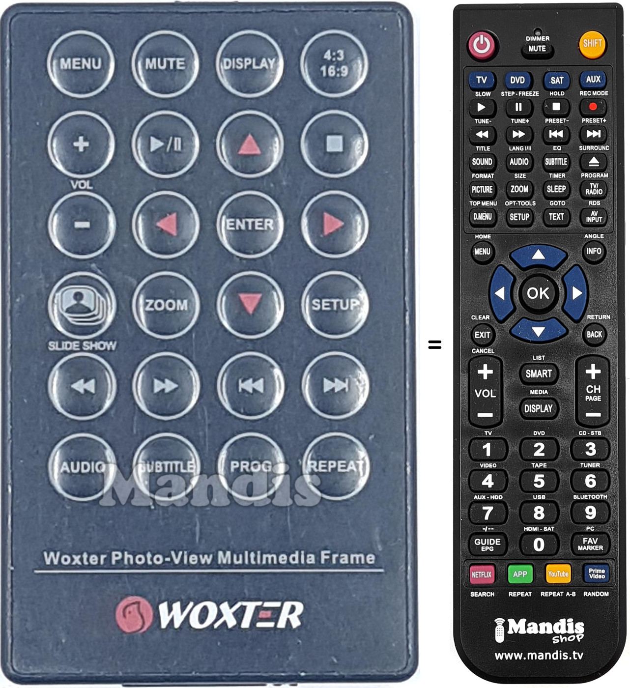 Replacement remote control REMCON1948