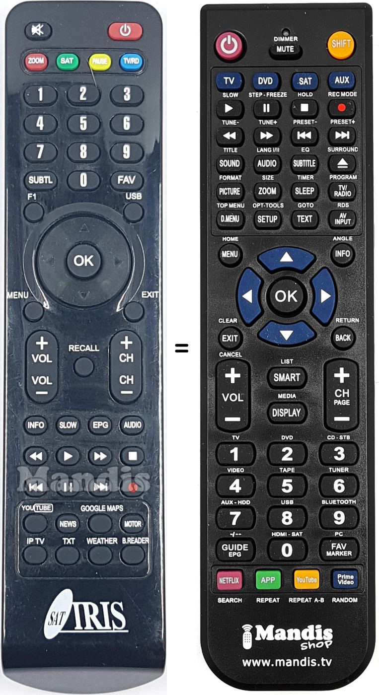 Replacement remote control REMCON1981