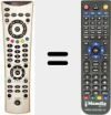 Replacement remote control for REMCON1232