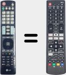 Universal remote control Universal TV LG