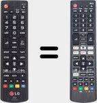 Universal remote control Universal TV LG
