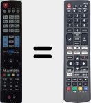 Universal remote control Universal TV LG