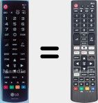 Universal remote control Universal TV LG