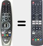 Universal remote control Universal TV LG