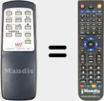 Replacement remote control for 388-BT