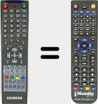 Replacement remote control for 00647415