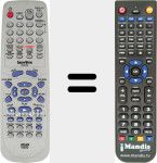 Replacement remote control for 076D0FI080